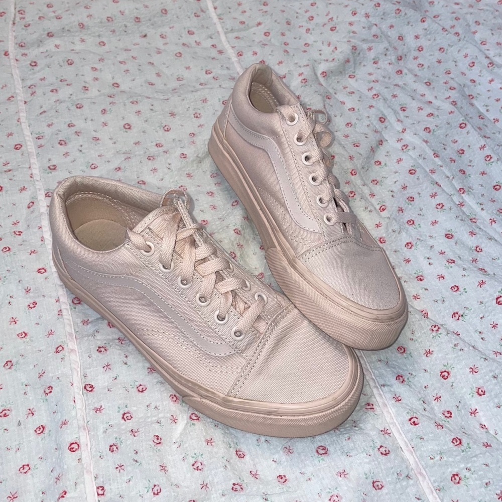 Blush Pink Old School Vans